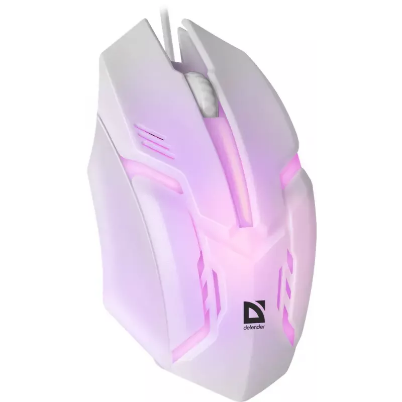 Defender Cyber MB-560L bedrade gamingmuis, wit, 7-kleurenverlichting