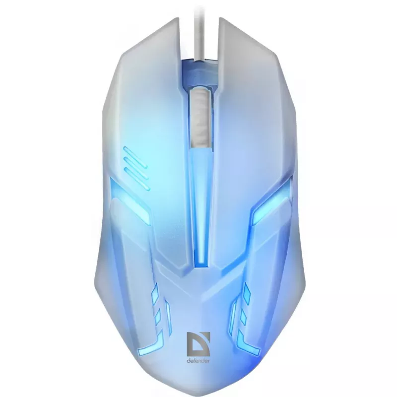 Defender Cyber MB-560L bedrade gamingmuis, wit, 7-kleurenverlichting