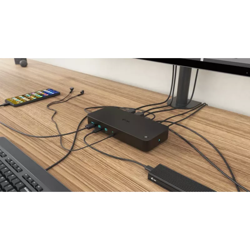 i-tec USB 3.0 / USB-C / Thunderbolt, 3x 4K dockingstation + Power Delivery 100W