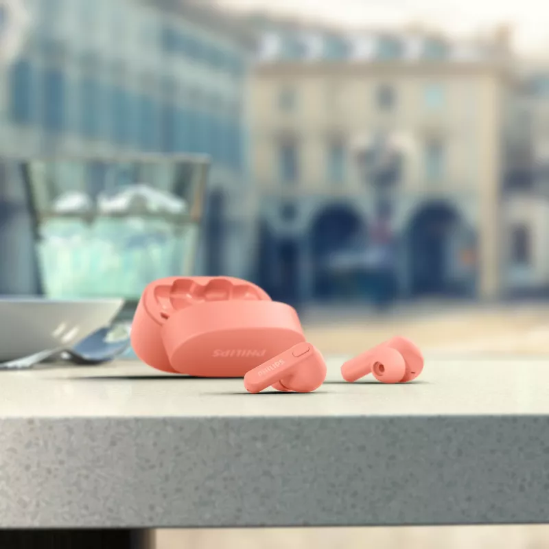 Philips 2000 serie TAT2206PK/00 hoofdtelefoon/headset True Wireless Stereo (TWS) in-ear telefoneren/muziek bluetooth roze