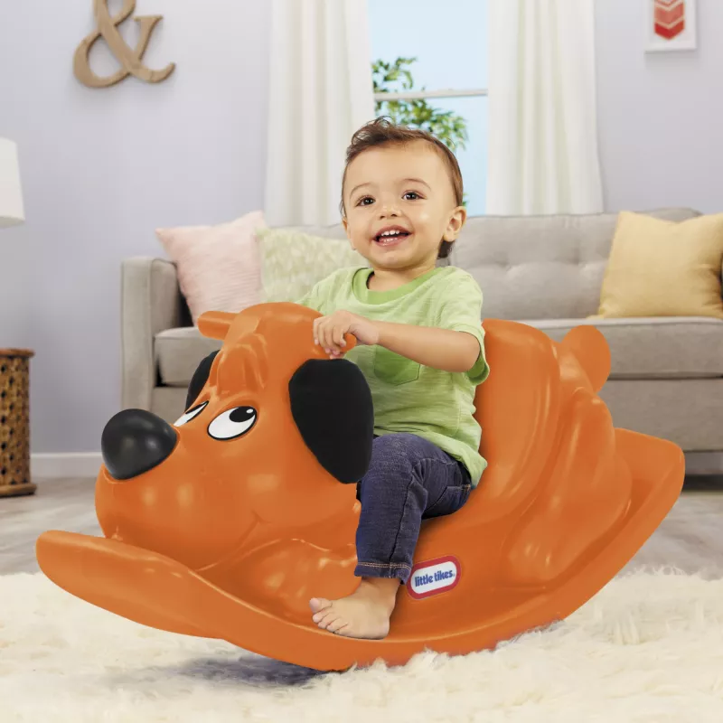 Little Tikes schommelhond - oranje, enkel, 1 jaar, kunststof, oranje