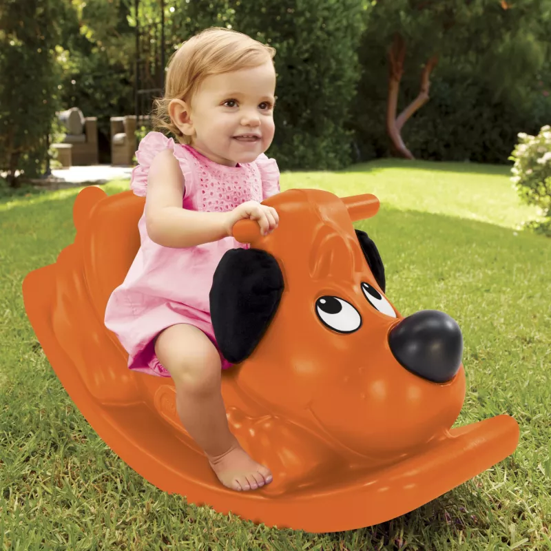 Little Tikes schommelhond - oranje, enkel, 1 jaar, kunststof, oranje