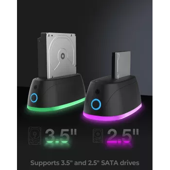 ICY BOX IB-1124L-C3 USB 3.2 Gen 1 (3.1 Gen 1) Type-B zwart