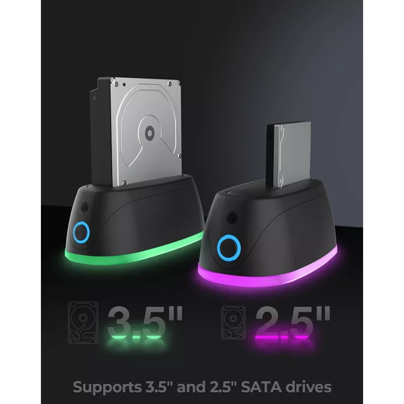 ICY BOX IB-1124L-C3 USB 3.2 Gen 1 (3.1 Gen 1) Type-B zwart
