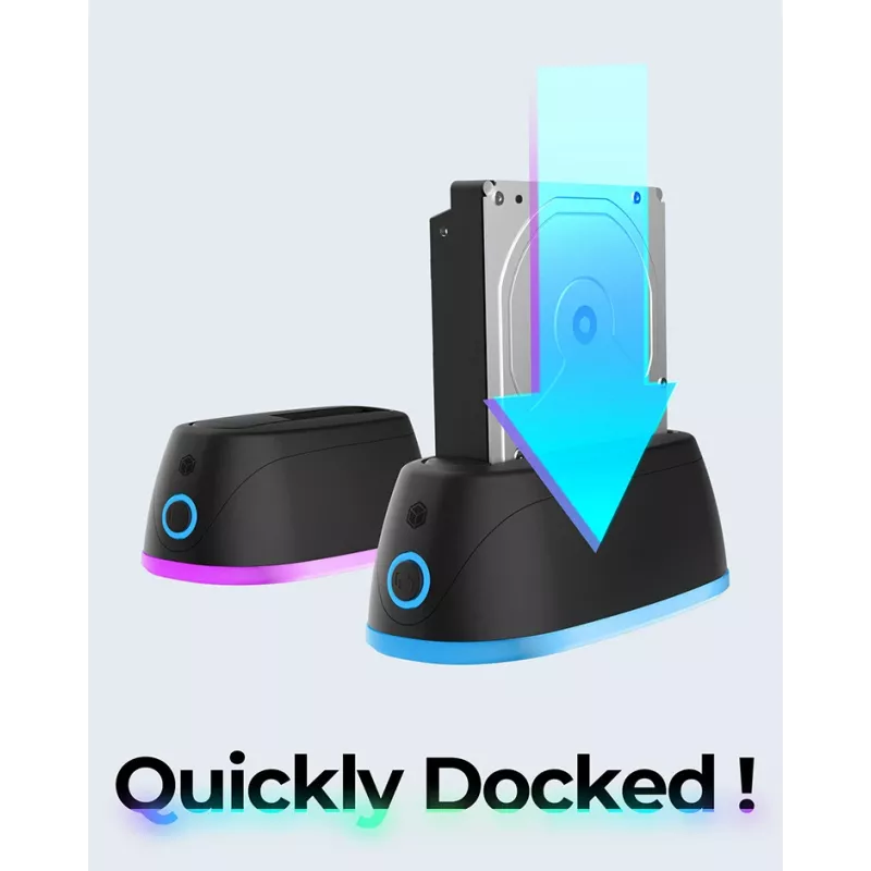 ICY BOX IB-1124L-C3 USB 3.2 Gen 1 (3.1 Gen 1) Type-B zwart