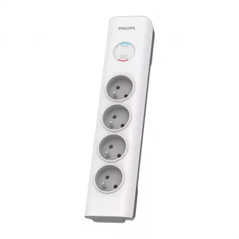 Overspanningsbeveiliging Philips SPN7040WA/60 4 AC-stopcontacten 600 J 2 m wit