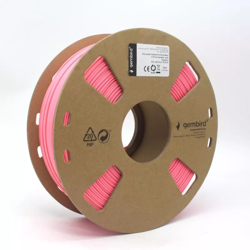 3D-printmateriaal Gembird 3DP-PLA1.75-01-P roze 1 kg