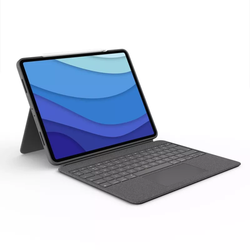 LOGITECH Combo Touch - iPad Pro 12,9 inch (5e gen.) - Engels - QWERTY