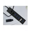 ICY BOX IB-HUB1700-U3 USB 3.2 Gen 1 (3.1 Gen 1) Type-A 5000 Mbit/s zwart