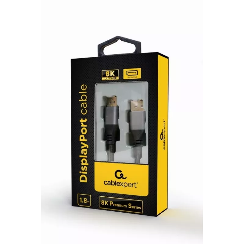 Gembird CC-DP8K-6 DisplayPort 8K Premium-kabel, 1,8 m, zwart