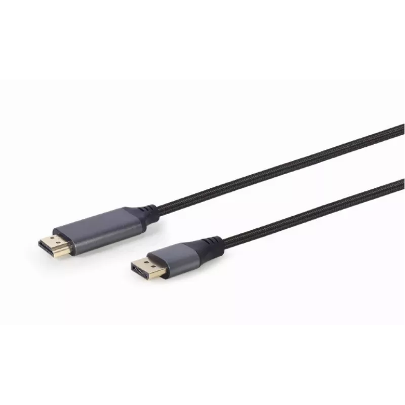 Videokabel-adapter Gembird CC-DP-HDMI-4K-6 — DisplayPort naar HDMI Type-A, 1,8 m, 4K, zwart