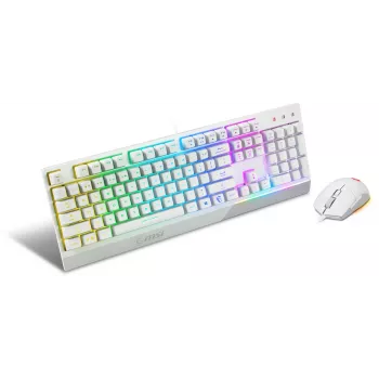 Gaming-toetsenbord- en muisbundel MSI VIGOR GK30 COMBO WHITE