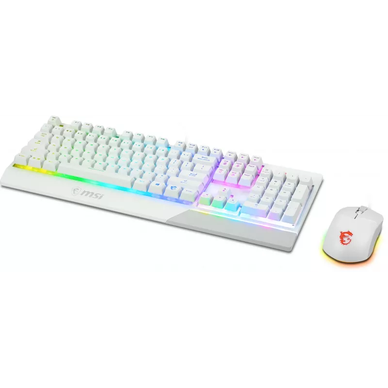 Gaming-toetsenbord- en muisbundel MSI VIGOR GK30 COMBO WHITE