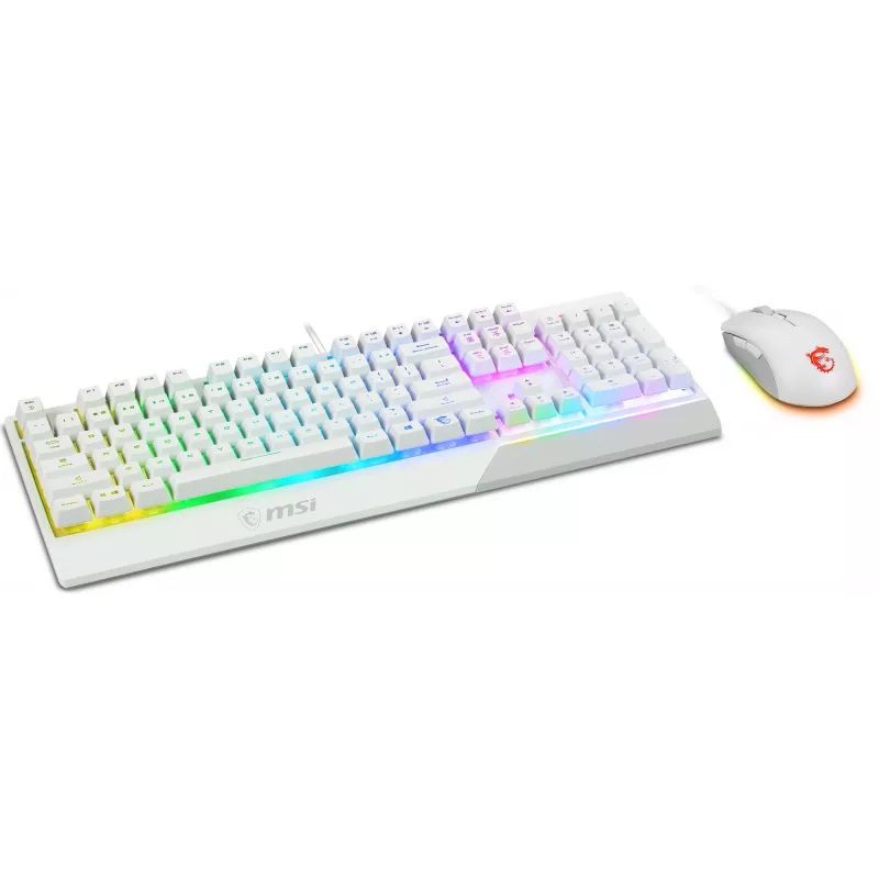 Gaming-toetsenbord- en muisbundel MSI VIGOR GK30 COMBO WHITE
