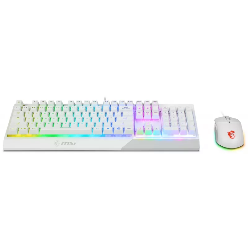 Gaming-toetsenbord- en muisbundel MSI VIGOR GK30 COMBO WHITE