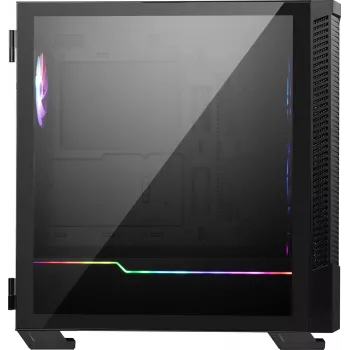 PC-behuizing MSI MPG VELOX 100R Mid Tower zwart — ATX, 7 uitbreidingsslots, 2× 3,5-inch bays, 2× 2,5-inch bays, USB-C