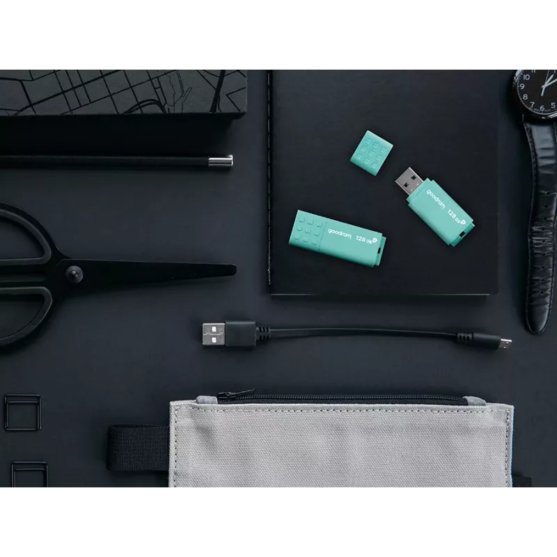 USB-flashdrive GOODRAM UME3 32 GB USB Type-A 3.2 Gen 1 — turquoise, 60 MB/s lezen, 20 MB/s schrijven