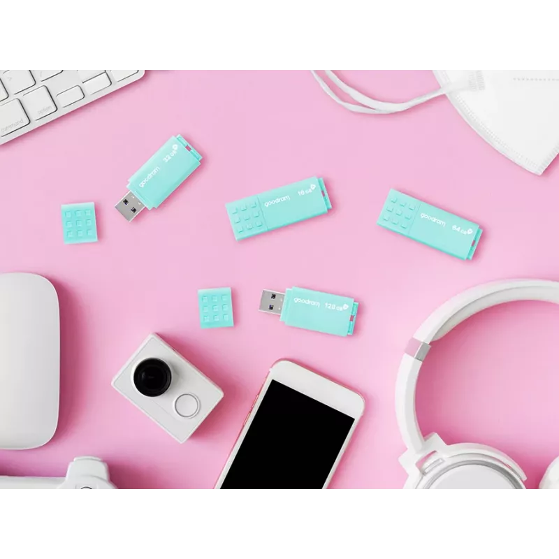 USB-flashdrive GOODRAM UME3 32 GB USB Type-A 3.2 Gen 1 — turquoise, 60 MB/s lezen, 20 MB/s schrijven