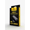 Docking-adapter Gembird A-CMU3-LAN-01 — USB-C 3.2 Gen 1, 1× Gigabit-LAN, 3× USB-A, metalen behuizing, grijs