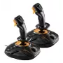 Thrustmaster T.16000M FCS SPACE SIM DUO zwart, oranje USB joystick analoog / digitaal PC