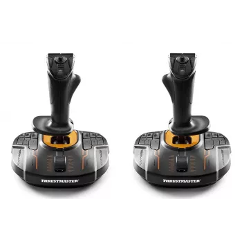 Thrustmaster T.16000M FCS SPACE SIM DUO zwart, oranje USB joystick analoog / digitaal PC