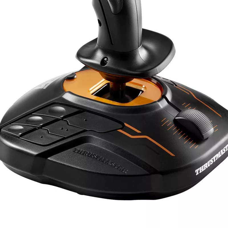Thrustmaster T.16000M FCS SPACE SIM DUO zwart, oranje USB joystick analoog / digitaal PC