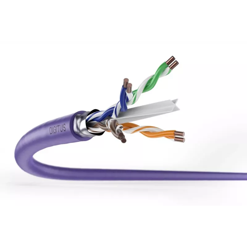DIGITUS installatiekabel - CAT6 - F/UTP - B2ca - 500m - violet