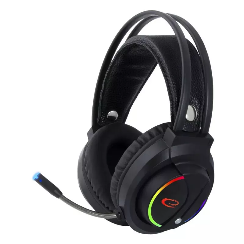 Esperanza EGH470 Nightshade bedrade gamingheadset met microfoon, RGB-verlichting, volumeregeling, 32 Ω, zwart