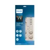 Philips SPN7060WA/60 overspanningsbeveiliging wit 6 AC-stopcontacten 2 m