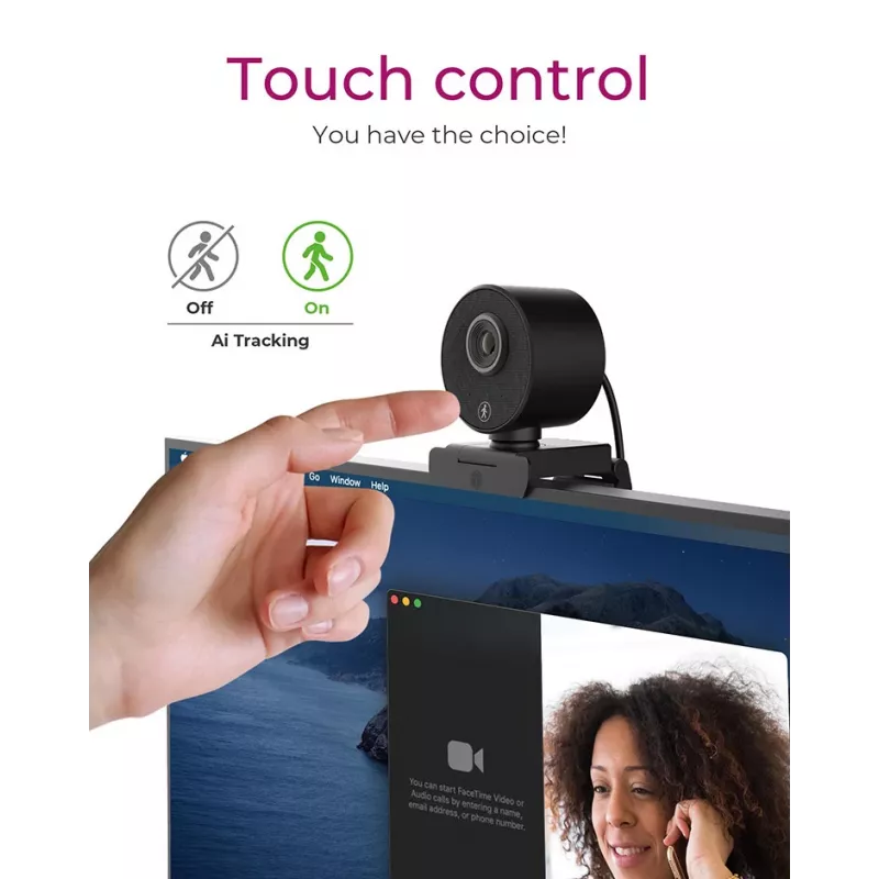 ICY BOX IB-CAM501-HD webcam 1920 x 1080 pixel USB 2.0 zwart