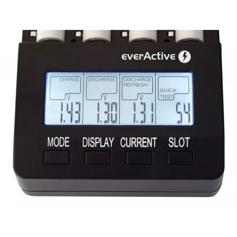 everActive NC-3000 processorgestuurde batterijlader voor AA/AAA/C/D