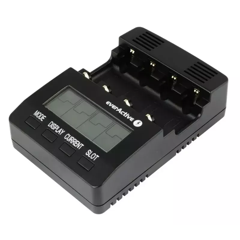 everActive NC-3000 processorgestuurde batterijlader voor AA/AAA/C/D