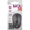 Draadloze optische muis DEFENDER HIT MM-495 RF, ambidextrous, 1600 DPI, USB RF-ontvanger, zwart