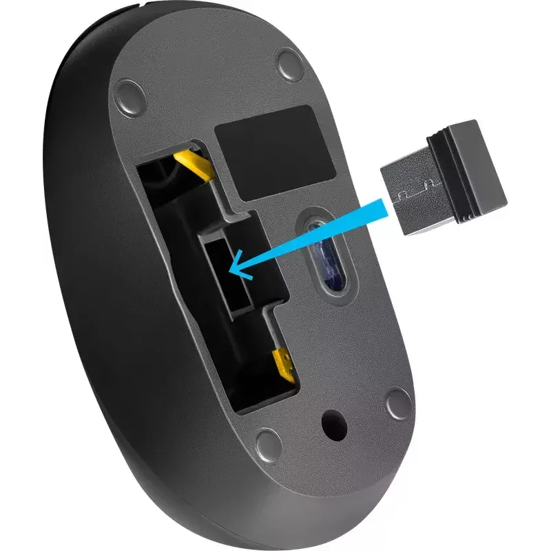 Draadloze optische muis DEFENDER HIT MM-495 RF, ambidextrous, 1600 DPI, USB RF-ontvanger, zwart