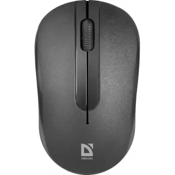Draadloze optische muis DEFENDER HIT MM-495 RF, ambidextrous, 1600 DPI, USB RF-ontvanger, zwart