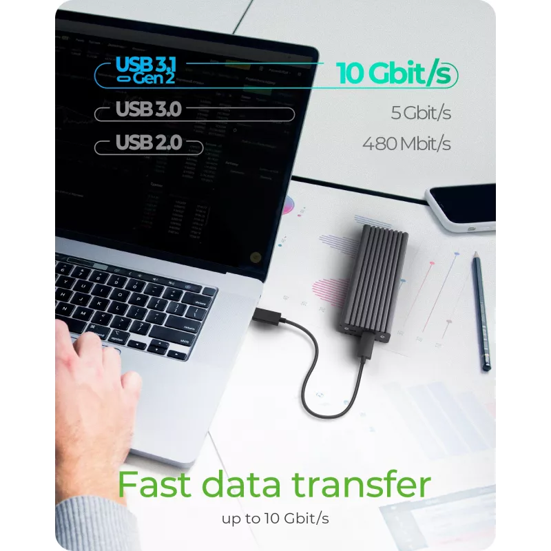 ICY BOX IB-1817MC-C31 SSD-behuizing grijs M.2