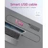 ICY BOX IB-HUB1701-C3 USB 3.2 Gen 1 (3.1 Gen 1) Type-B 5000 Mbit/s antraciet
