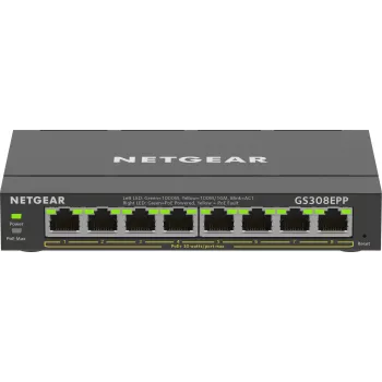 NETGEAR 8-poorts Gigabit Ethernet PoE+ switch (GS308EPP)