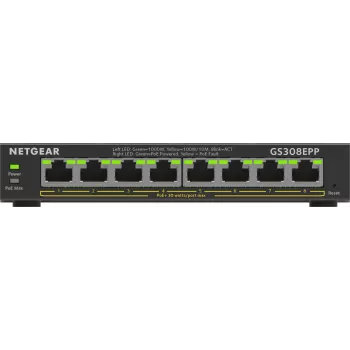 NETGEAR 8-poorts Gigabit Ethernet PoE+ switch (GS308EPP)