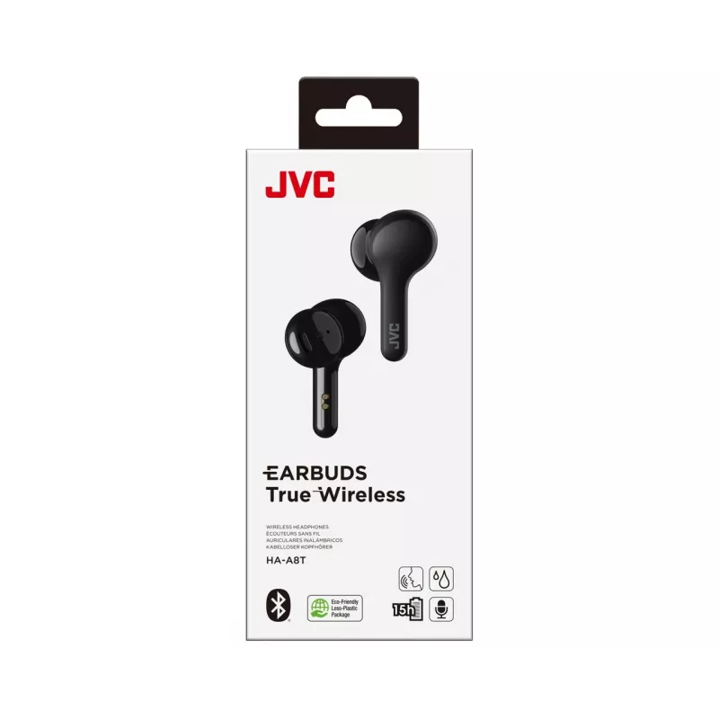 JVC HA-A8T-B hoofdtelefoon True Wireless Stereo (TWS) In-Ear muziek zwart