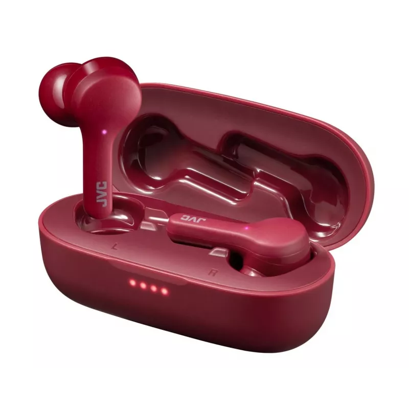 JVC HA-A8T-R hoofdtelefoon True Wireless Stereo (TWS) in-ear muziek Bluetooth rood