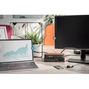DIGITUS KVM-switch, 2x1 DP, DP/HDMI Out, USB 4Kx2K@60Hz