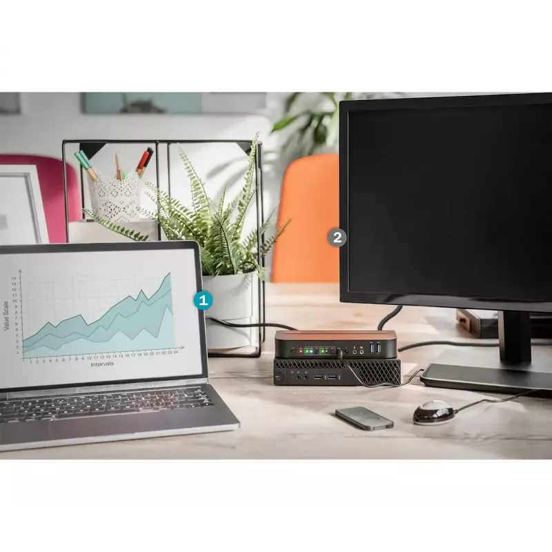 DIGITUS KVM-switch, 2x1 DP, DP/HDMI Out, USB 4Kx2K@60Hz