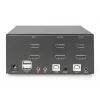 DIGITUS KVM-switch, 2 poorten, dual display, 4K, HDMI