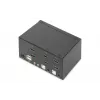DIGITUS KVM-switch, 2 poorten, dual display, 4K, HDMI