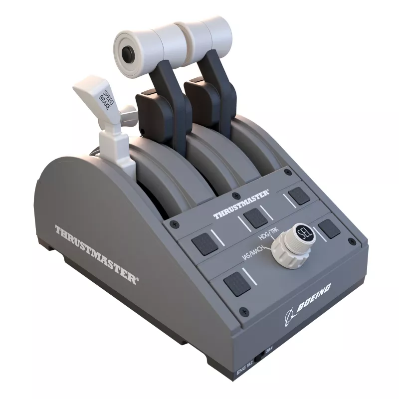 Thrustmaster TCA Quadrant Boeing Edition grijs USB joystick pc, Xbox, Xbox One X, Xbox Series S