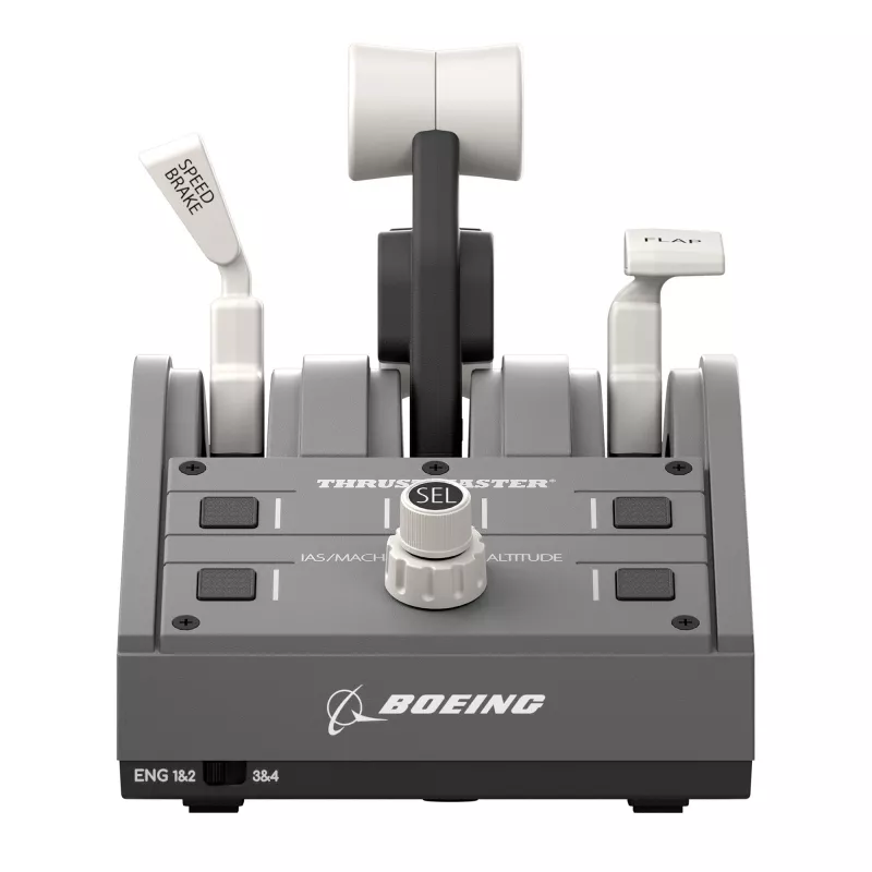 Thrustmaster TCA Quadrant Boeing Edition grijs USB joystick pc, Xbox, Xbox One X, Xbox Series S