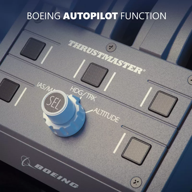 Thrustmaster TCA Quadrant Boeing Edition grijs USB joystick pc, Xbox, Xbox One X, Xbox Series S