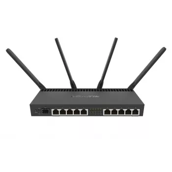 MIKROTIK draadloze router - Rb4011igs+5hacq2hnd-in Gigabit Ethernet dual-band (2.4 GHz / 5 GHz) zwart
