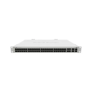 Beheerde L2 Gigabit Ethernet-switch MikroTik CRS354-48G-4S+2Q+RM — 48x Gigabit RJ-45, 4x SFP+, 2x QSFP+, 10G, rackmontage